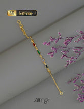 AG1011938- Gold Plated Multi Stone Bracelet 1-Zilmor